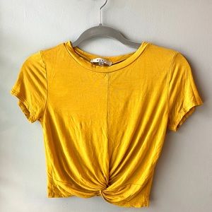 Mustard Yellow Crop Top